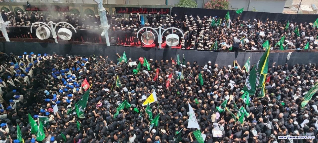 جانب من انطلاق الملايين لإحياء شعيرة مراسيم عزاء ركضة طويريج الخالدة في كربلاء المقدسة.